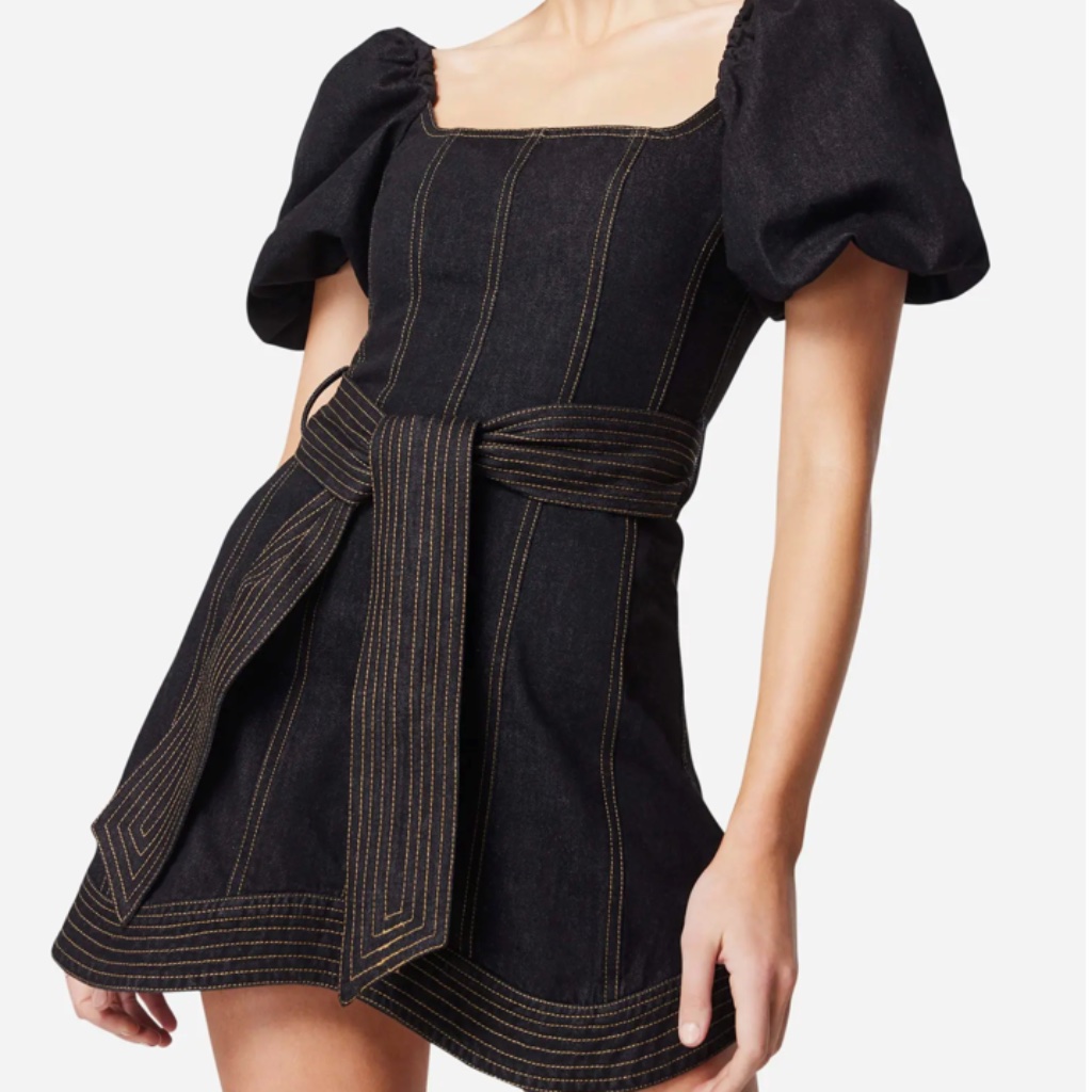 Nwt Elliatt Dark Denim Mini Dress